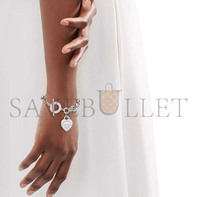 TIFFANY HEART TAG TOGGLE BRACELET IN SILVER 31406463